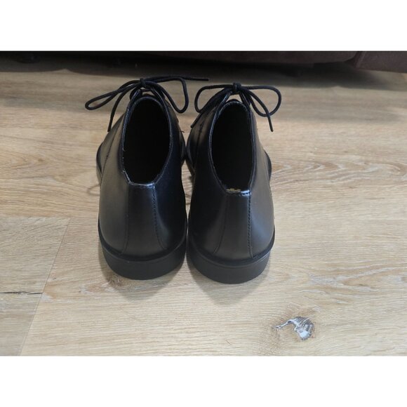 Frank Wright Black Leather Oxford Dress Shoes Mens Size 8 Excellent